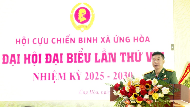 ĐẠI  HỘI ĐẠI BIỂU HỘI CỰU CHIẾN BINH XÃ ỨNG HÒA LẦN THỨ VIII, NHIỆM KỲ 2025 - 2030 THÀNH CÔNG TỐT ĐẸP.- Ảnh 7.