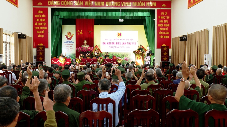 ĐẠI  HỘI ĐẠI BIỂU HỘI CỰU CHIẾN BINH XÃ ỨNG HÒA LẦN THỨ VIII, NHIỆM KỲ 2025 - 2030 THÀNH CÔNG TỐT ĐẸP.- Ảnh 9.
