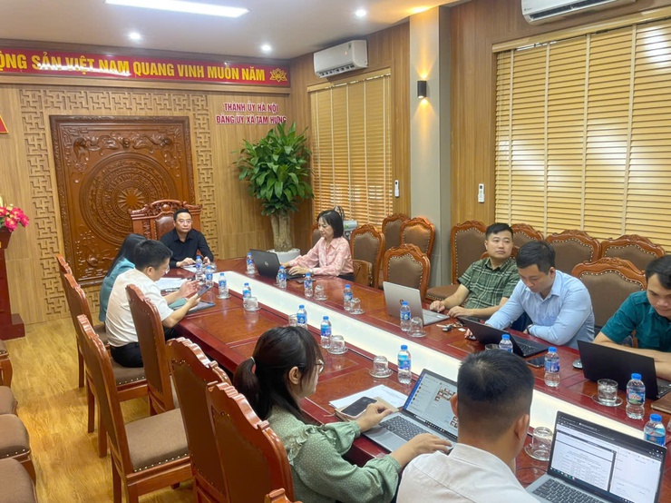 Xã Tam Hưng tham dự hội nghị trực tuyến của Thành phố về đánh giá kết quả vận hành mô hình chính quyền địa phương hai cấp- Ảnh 1.