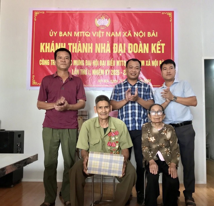 UỶ BAN MTTQ VIỆT NAM XÃ NỘI BÀI KHÁNH THÀNH VÀ BÀN GIAO NHÀ ĐẠI ĐOÀN KẾT- Ảnh 5.