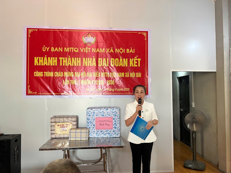 UỶ BAN MTTQ VIỆT NAM XÃ NỘI BÀI KHÁNH THÀNH VÀ BÀN GIAO NHÀ ĐẠI ĐOÀN KẾT- Ảnh 8.
