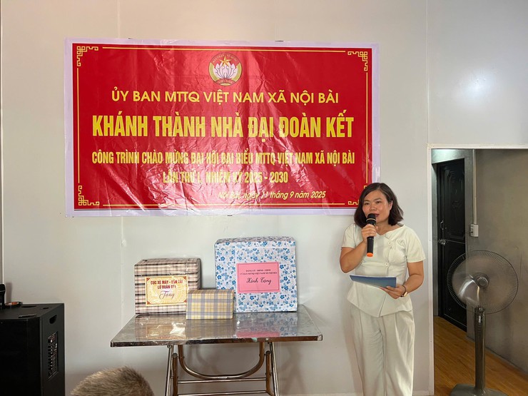 UỶ BAN MTTQ VIỆT NAM XÃ NỘI BÀI KHÁNH THÀNH VÀ BÀN GIAO NHÀ ĐẠI ĐOÀN KẾT- Ảnh 9.