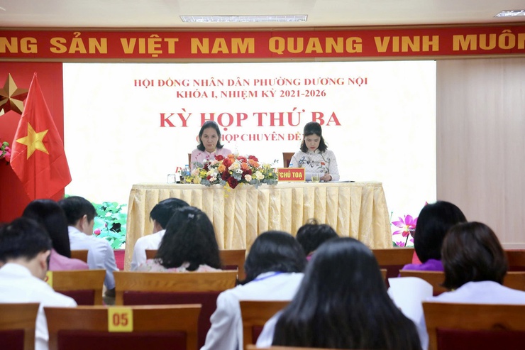 HĐND phường Dương Nội thông qua Nghị quyết về ghép khu dân cư và đổi tên tổ dân phố - Ảnh 2.