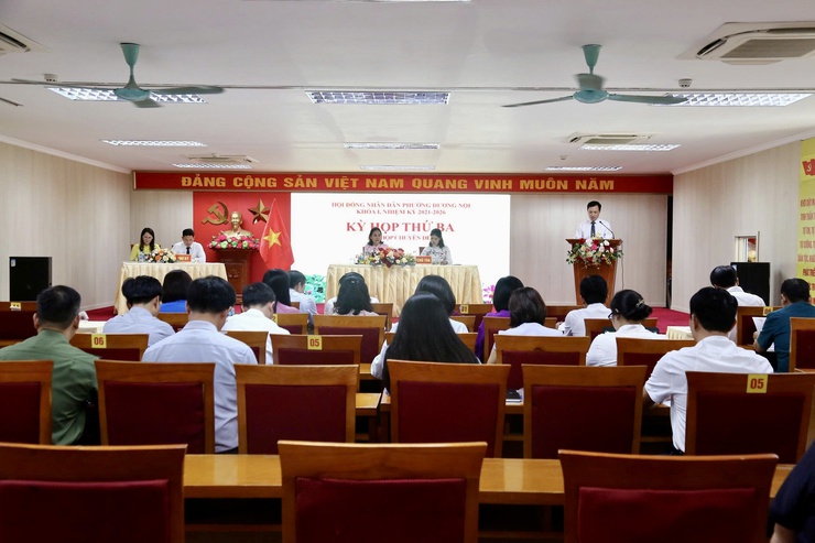 HĐND phường Dương Nội thông qua Nghị quyết về ghép khu dân cư và đổi tên tổ dân phố - Ảnh 3.