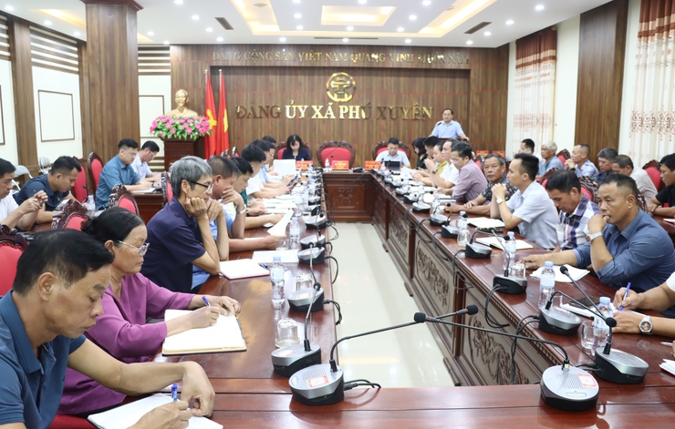 UBND xã Phú Xuyên tổ chức giao ban triển khai nhiệm vụ trọng tâm tháng 9/2025- Ảnh 1.