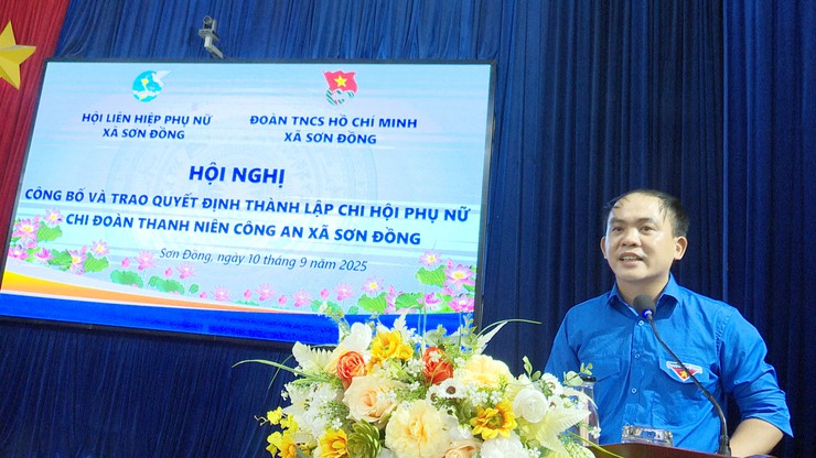 Công bố Quyết định thành lập và ra mắt Chi hội Phụ nữ, Chi đoàn Thanh niên Công an xã Sơn Đồng- Ảnh 4.