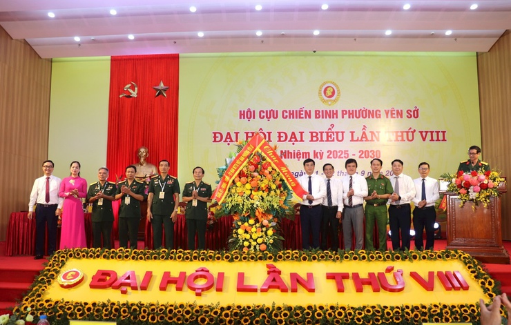 Hội Cựu chiến binh phường Yên Sở tổ chức Đại hội đại biểu lần thứ VIII, nhiệm kỳ 2025 - 2030- Ảnh 2.