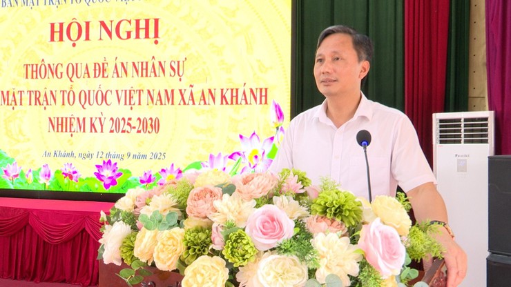 Thông qua Đề án nhân sự Đại hội đại biểu MTTQ Việt Nam xã An Khánh lần thứ I- Ảnh 4.
