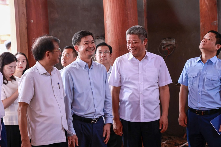 Văn phòng Quốc hội làm việc với UBND thành phố Hà Nội về khảo sát tiến độ thực hiện dự án Khu lưu niệm Trưởng ban Thường trực Quốc hội Bùi Bằng Đoàn- Ảnh 11.