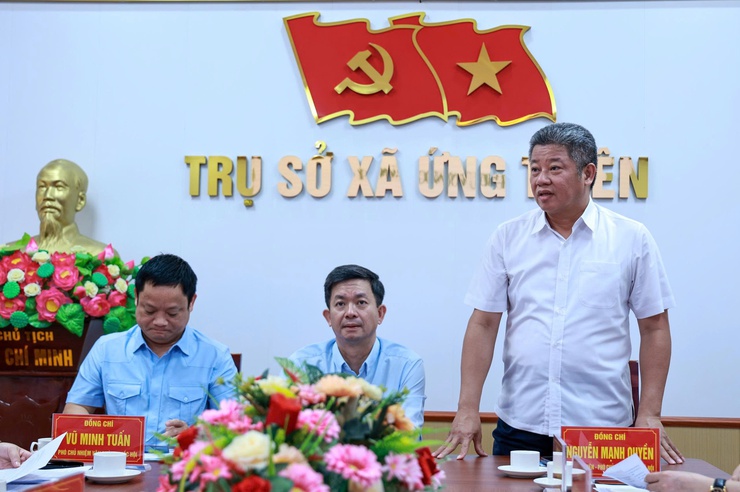 Văn phòng Quốc hội làm việc với UBND thành phố Hà Nội về khảo sát tiến độ thực hiện dự án Khu lưu niệm Trưởng ban Thường trực Quốc hội Bùi Bằng Đoàn- Ảnh 4.