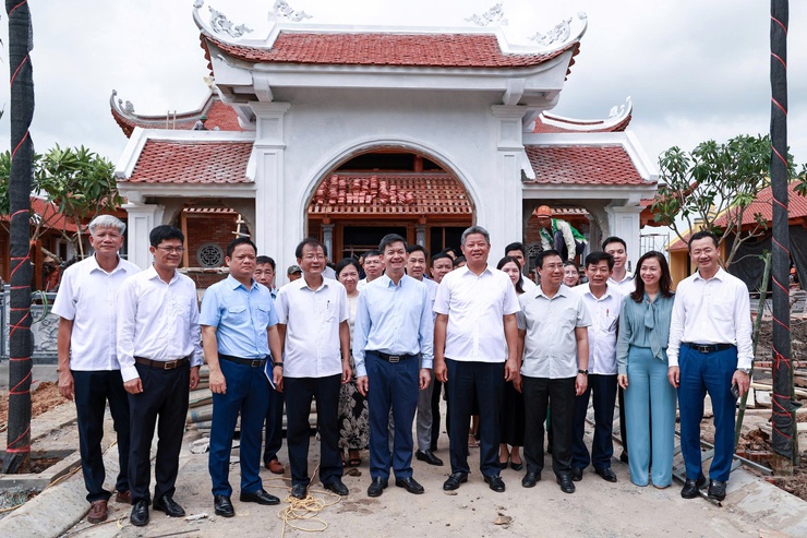 Văn phòng Quốc hội làm việc với UBND thành phố Hà Nội về khảo sát tiến độ thực hiện dự án Khu lưu niệm Trưởng ban Thường trực Quốc hội Bùi Bằng Đoàn- Ảnh 8.