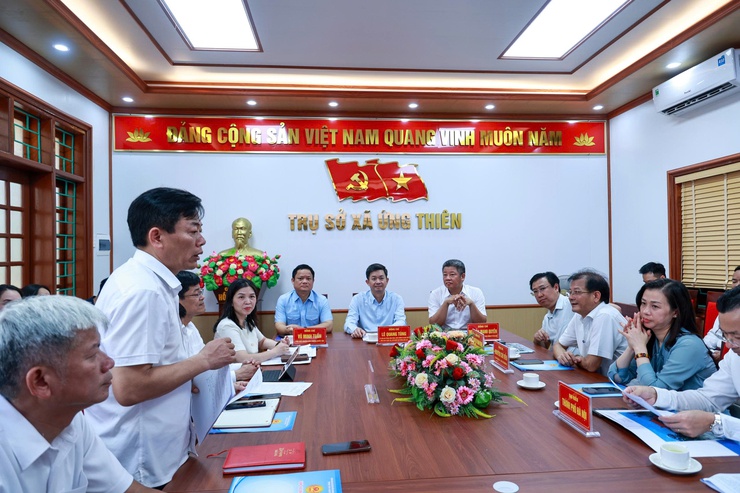 Văn phòng Quốc hội làm việc với UBND thành phố Hà Nội về khảo sát tiến độ thực hiện dự án Khu lưu niệm Trưởng ban Thường trực Quốc hội Bùi Bằng Đoàn- Ảnh 3.