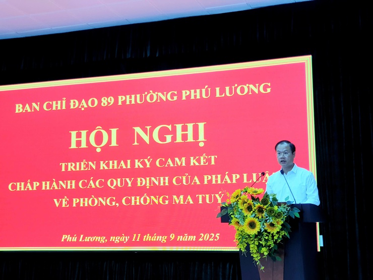 BCĐ phòng chống ma túy phường Phú Lương tổ chức ký cam kết về phòng chống ma túy đối với 32 tổ dân phố- Ảnh 3.