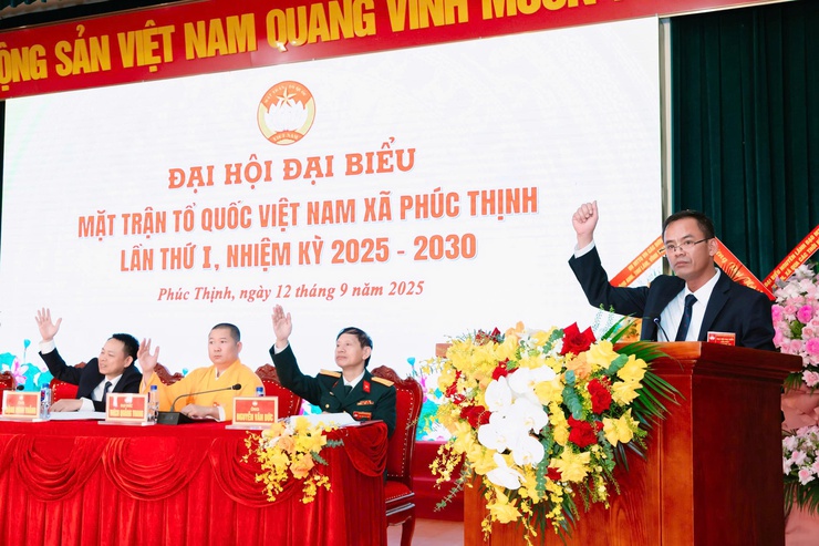 Đại hội Đại biểu MTTQ Việt Nam xã Phúc Thịnh lần thứ I, nhiệm kỳ 2025-2030- Ảnh 2.