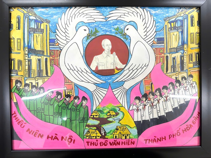 Xã Thượng Phúc tích cực triển khai cuộc thi vẽ tranh thiếu nhi quốc tế "Em yêu Hà Nội – Thành phố vì hòa bình” năm 2025- Ảnh 3.