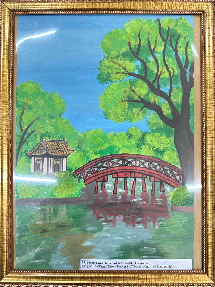 Xã Thượng Phúc tích cực triển khai cuộc thi vẽ tranh thiếu nhi quốc tế "Em yêu Hà Nội – Thành phố vì hòa bình” năm 2025- Ảnh 4.