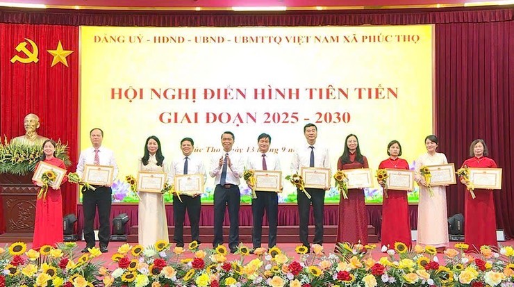 Xã Phúc Thọ tổ chức Hội nghị điển hình tiên tiến giai đoạn 2025-2030- Ảnh 8.