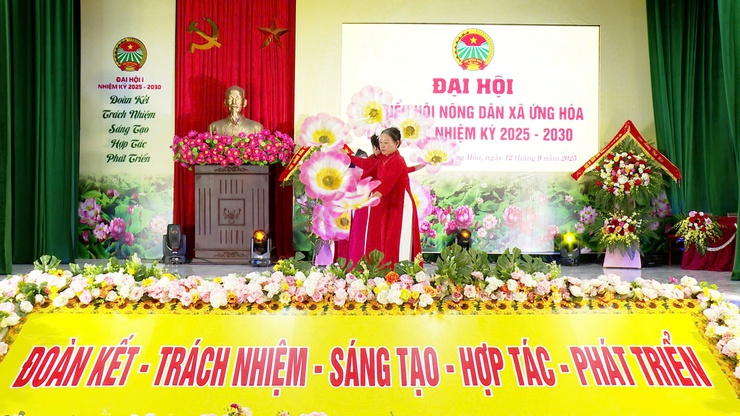 Đại hội đại biểu Hội Nông dân xã Ứng Hoà thành công tốt đẹp- Ảnh 7.