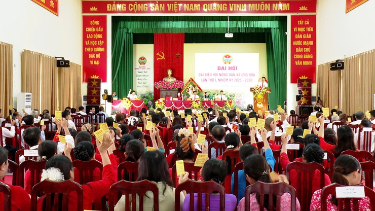 Đại hội đại biểu Hội Nông dân xã Ứng Hoà thành công tốt đẹp- Ảnh 12.