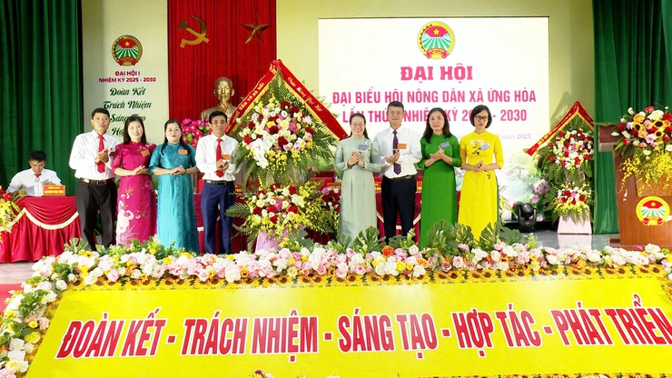 Đại hội đại biểu Hội Nông dân xã Ứng Hoà thành công tốt đẹp- Ảnh 2.