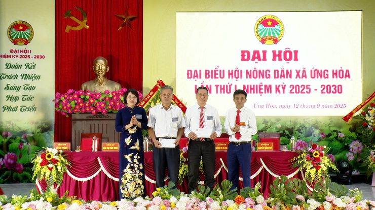 Đại hội đại biểu Hội Nông dân xã Ứng Hoà thành công tốt đẹp- Ảnh 18.