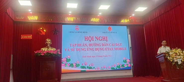 Ủy ban nhân dân xã Bình Minh tổ chức Hội nghị tập huấn, hướng dẫn cài đặt và sử dụng ứng dụng phần mềm eTax Mobile - Ảnh 2.