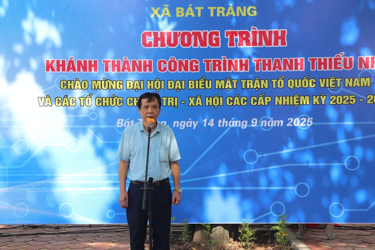 Đoàn thanh niên xã Bát Tràng: Khánh thành công trình thanh niên "Sân chơi thanh thiếu nhi"- Ảnh 5.