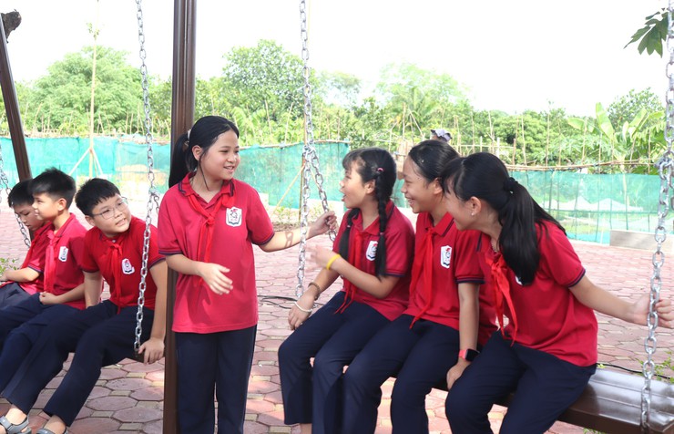 Đoàn thanh niên xã Bát Tràng: Khánh thành công trình thanh niên "Sân chơi thanh thiếu nhi"- Ảnh 3.