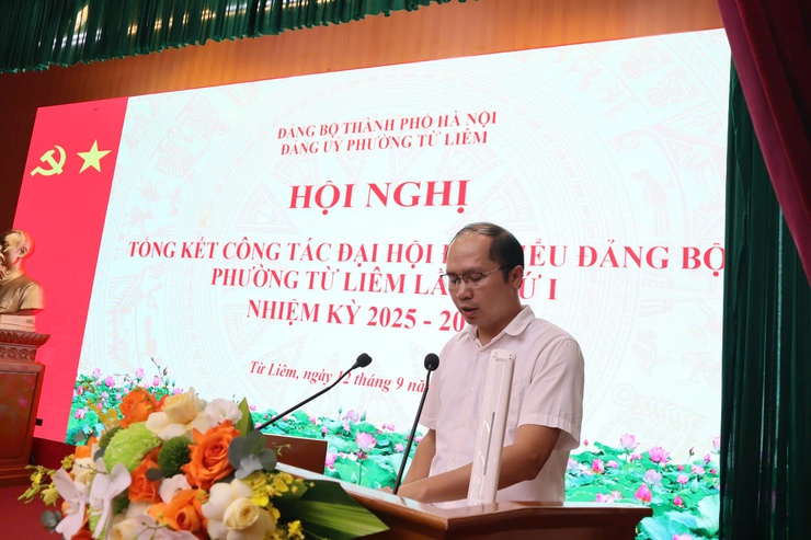 Hội nghị tổng kết công tác Đại hội đại biểu Đảng bộ phường Từ Liêm lần thứ I, nhiệm kỳ 2025 – 2030

- Ảnh 2.