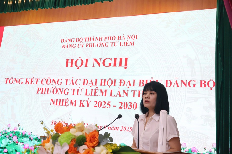 Hội nghị tổng kết công tác Đại hội đại biểu Đảng bộ phường Từ Liêm lần thứ I, nhiệm kỳ 2025 – 2030

- Ảnh 3.