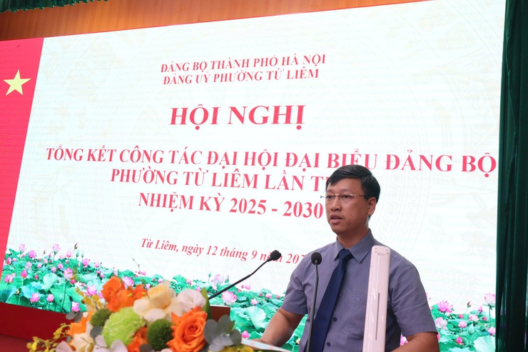 Hội nghị tổng kết công tác Đại hội đại biểu Đảng bộ phường Từ Liêm lần thứ I, nhiệm kỳ 2025 – 2030

- Ảnh 4.