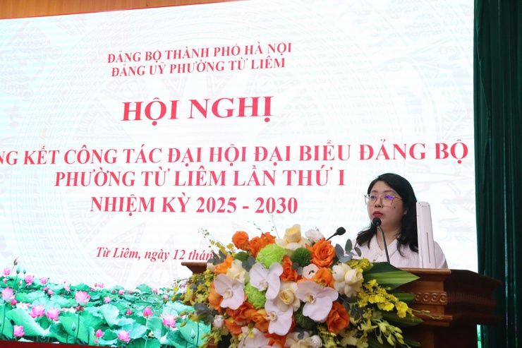 Hội nghị tổng kết công tác Đại hội đại biểu Đảng bộ phường Từ Liêm lần thứ I, nhiệm kỳ 2025 – 2030

- Ảnh 1.