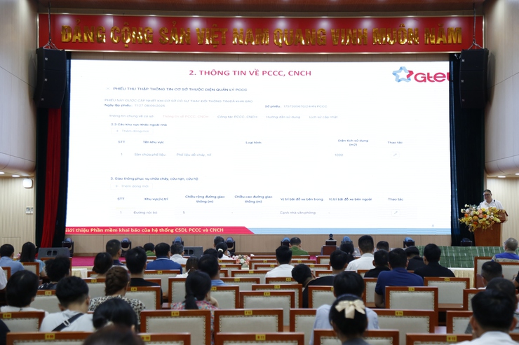 320 cơ sở thuộc diện quản lý về phòng cháy, chữa cháy được hướng dẫn khai báo, cập nhật thông tin vào hệ thống Cơ sở dữ liệu về PCCC và CNCH- Ảnh 2.