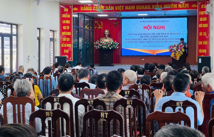 UBND xã Hòa Xá tổ chức hội nghị triển khai kế hoạch thu nộp thuế sử dụng đất phi nông nghiệp bằng eTax Mobile- Ảnh 4.