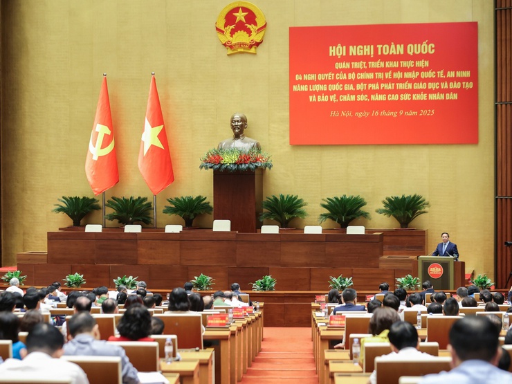 Hội nghị toàn quốc quán triệt 4 nghị quyết của Bộ Chính trị- Ảnh 1.