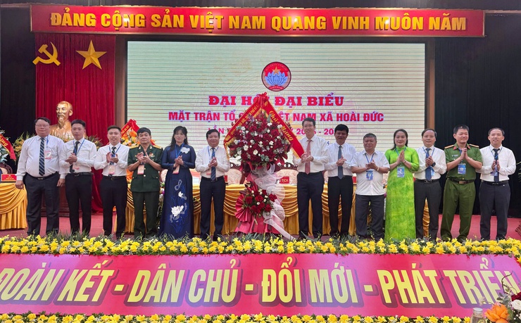 Đại hội đại biểu MTTQ Việt Nam xã Hoài Đức lần thứ I, nhiệm kỳ 2025 – 2030 thành công tốt đẹp- Ảnh 1.