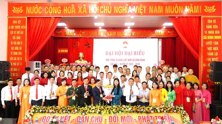 167 đại biểu dự Đại hội Mặt trận Tổ quốc xã Bình Minh lần thứ I nhiệm kỳ 2025- 2030- Ảnh 12.