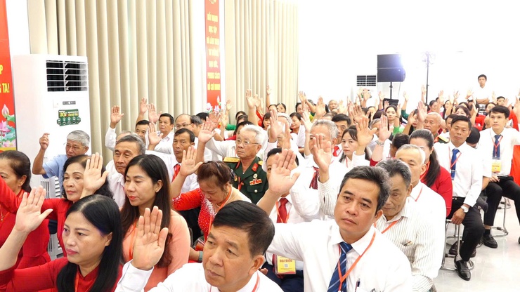 167 đại biểu dự Đại hội Mặt trận Tổ quốc xã Bình Minh lần thứ I nhiệm kỳ 2025- 2030- Ảnh 8.