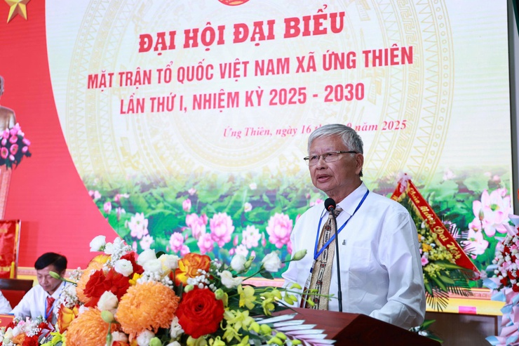 Uỷ ban Mặt trận Tổ quốc Việt Nam xã Ứng Thiên tổ chức Đại hội đại biểu lần thứ I, nhiệm kỳ 2025-2030- Ảnh 3.