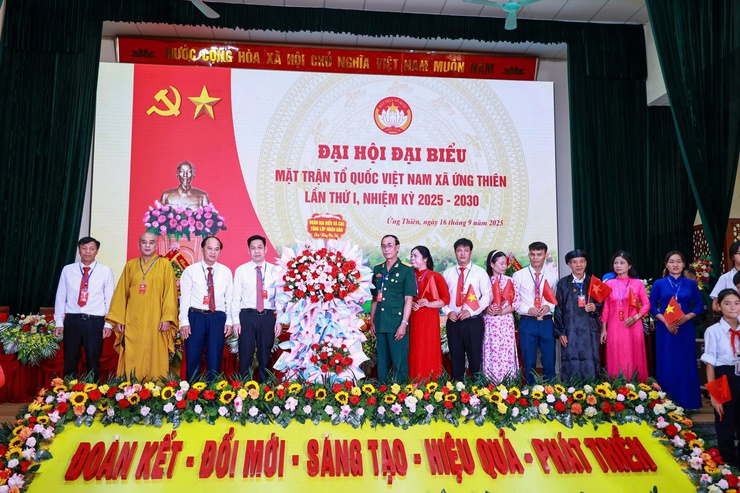 Uỷ ban Mặt trận Tổ quốc Việt Nam xã Ứng Thiên tổ chức Đại hội đại biểu lần thứ I, nhiệm kỳ 2025-2030- Ảnh 15.
