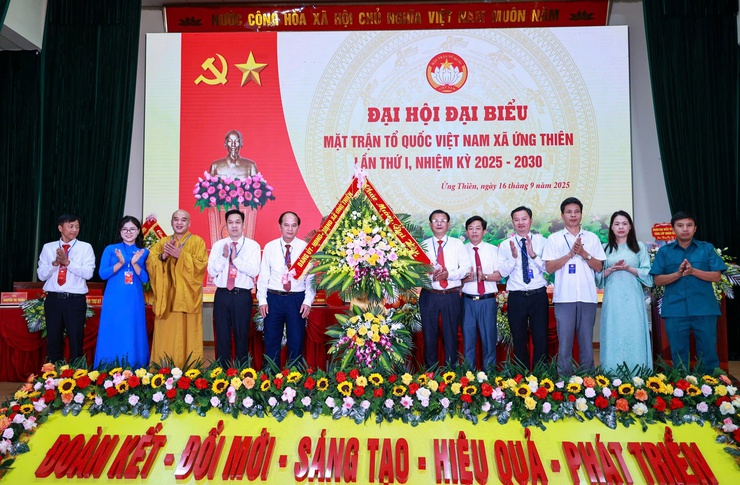 Uỷ ban Mặt trận Tổ quốc Việt Nam xã Ứng Thiên tổ chức Đại hội đại biểu lần thứ I, nhiệm kỳ 2025-2030- Ảnh 17.