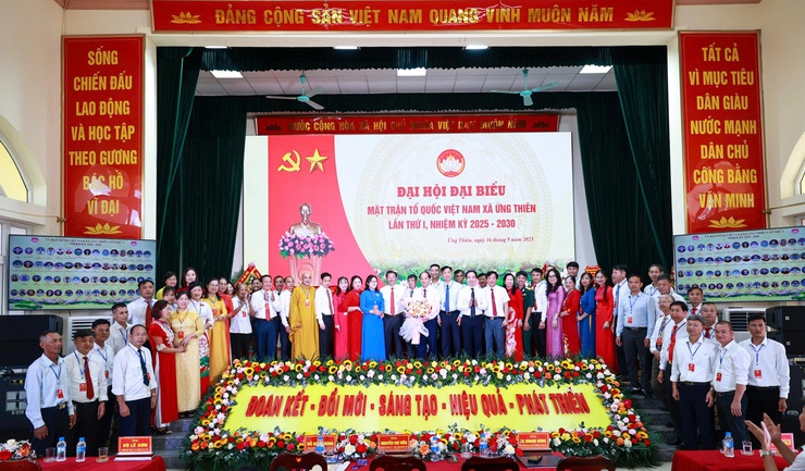 Uỷ ban Mặt trận Tổ quốc Việt Nam xã Ứng Thiên tổ chức Đại hội đại biểu lần thứ I, nhiệm kỳ 2025-2030- Ảnh 13.