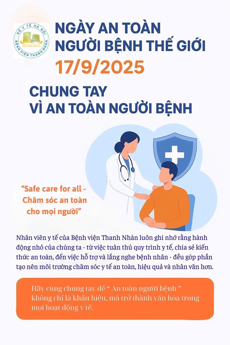 Các bệnh viện công lập Hà Nội đồng loạt hưởng ứng Ngày An toàn Người bệnh Thế giới- Ảnh 1.