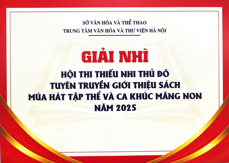 Đội thi phường Bạch Mai tham dự vòng Chung khảo cấp Thành phố Hội thi Thiếu nhi Thủ đô Tuyên truyền giới thiệu sách, Múa hát tập thể và Ca khúc măng non năm 2025
- Ảnh 4.