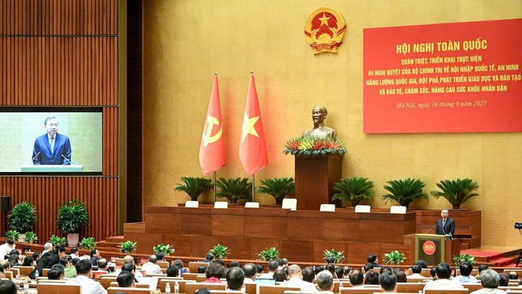 HỘI NGHỊ TOÀN QUỐC QUÁN TRIỆT, TRIỂN KHAI THỰC HIỆN 4 NGHỊ QUYẾT CỦA BỘ CHÍNH TRỊ- Ảnh 1.