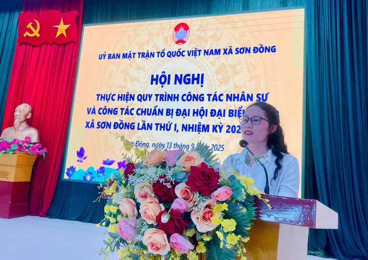 Đại hội đại biểu Mặt trận Tổ quốc Việt Nam xã Sơn Đồng lần thứ I, nhiệm kỳ 2025 - 2030: tiếp tục đổi mới mạnh mẽ nội dung, phương thức hoạt động- Ảnh 1.