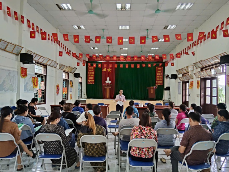 NHCSXH Ba Vì Tổ chức đối chiếu, phân loại nợ năm 2025 trên địa bàn xã Yên Bài- Ảnh 1.