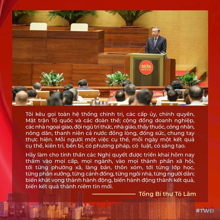 Phát biểu của Tổng Bí thư Tô Lâm tại Hội nghị toàn quốc quán triệt, triển khai thực hiện 4 Nghị quyết của Bộ Chính trị.- Ảnh 2.