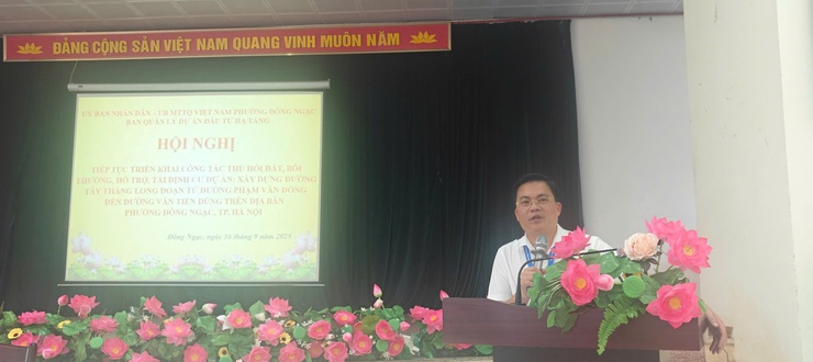 UBND phường Đông Ngạc tiếp tục triển khai công tác thu hồi đất, bồi thường, hỗ trợ, tái định cư dự án xây dựng đường Tây Thăng Long- Ảnh 2.