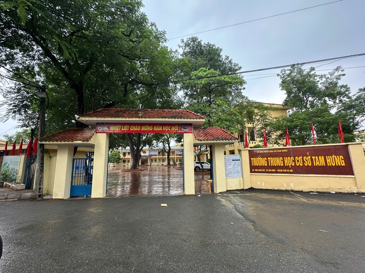 Xây dựng mô hình "Cổng trường an toàn giao thông"- Ảnh 1.